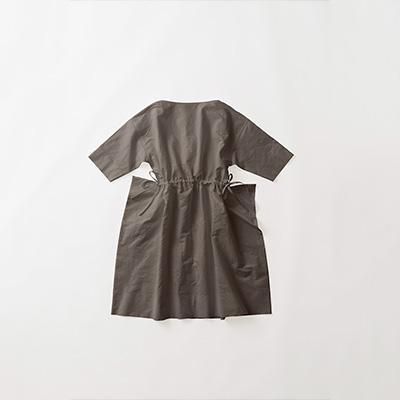 Jリネンウェスト紐絞りワンピース 伊勢茶染め Jikonka Online Shop Jリネンウェスト紐絞りワンピース 伊勢茶染め Jikonka Online Shop