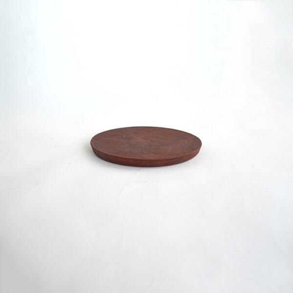 西川聡 赤い丸板皿 - Jikonka ONLINE SHOP