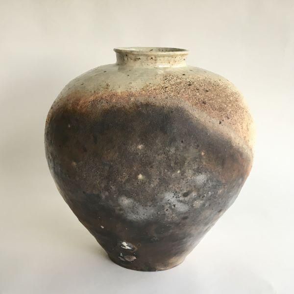 鶴野啓司 粉引 大壺