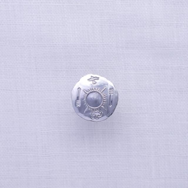 SUTDIO T&Y シルバーコンチョ3個セット STUDIO T&Y 製作 シルバーコンチョ