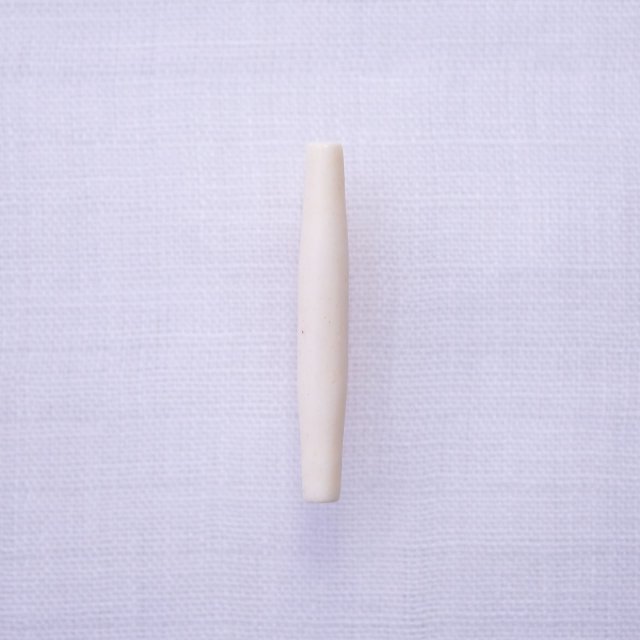 Bone Beads Tube LL ( White )