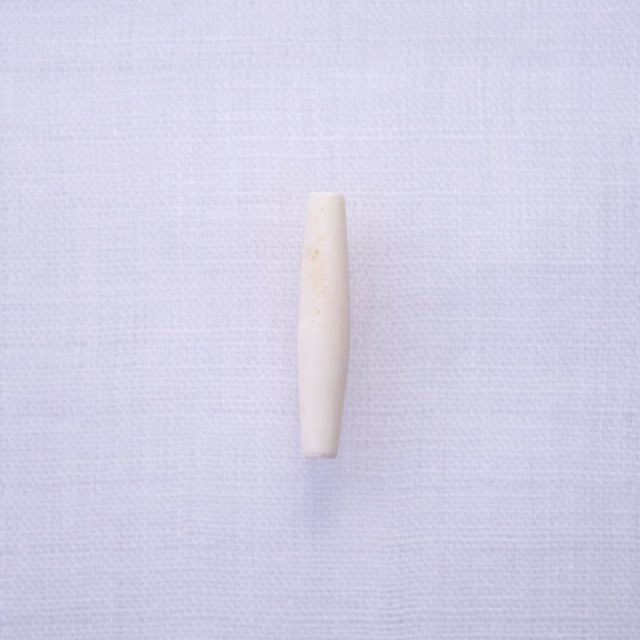 Bone Beads Tube L ( White )