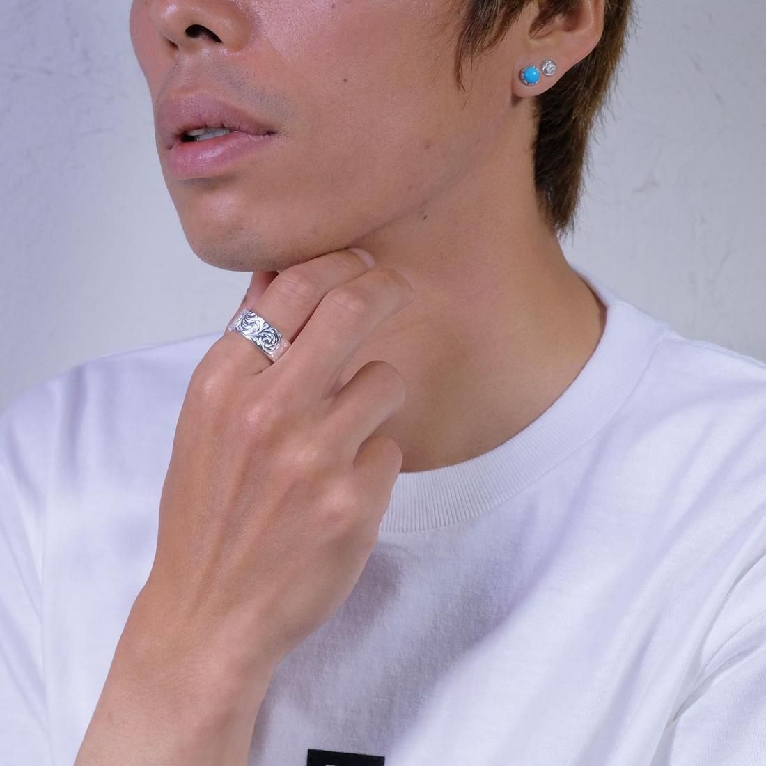 フェザージュエリー 唐草リング中 【 STUDIO T&Y 】公式通販