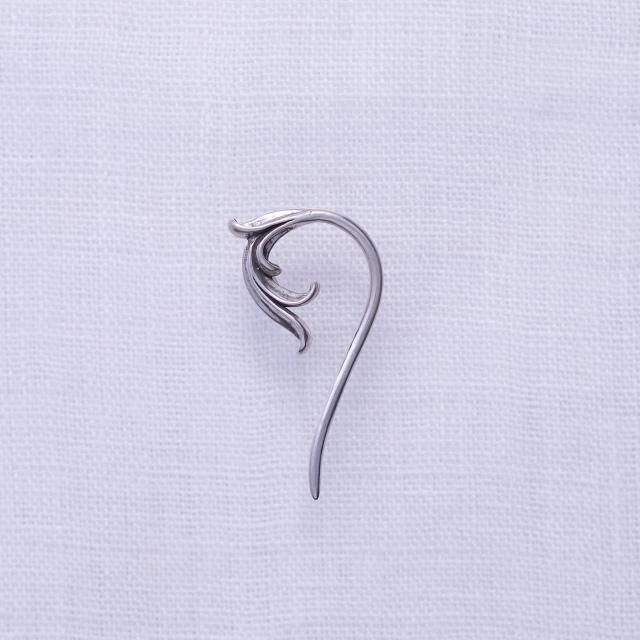 STUDIO T&Y ピアス STUDIO T&Y - 【ラスト1点】Round Feather Pierced Earing Left