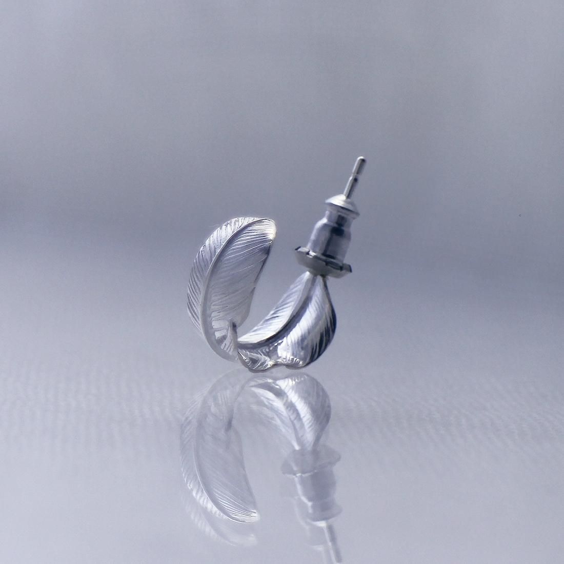 STUDIO T&Y ピアス STUDIO T&Y - Feather Droop Pierced Earing Left (SILVER