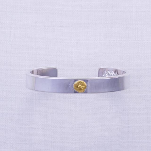 STUDIO T&Y スタジオティーアンドワイ Plain Bangle 10mm Gold Point プレーンバングル イーグル SV950 K24 Size