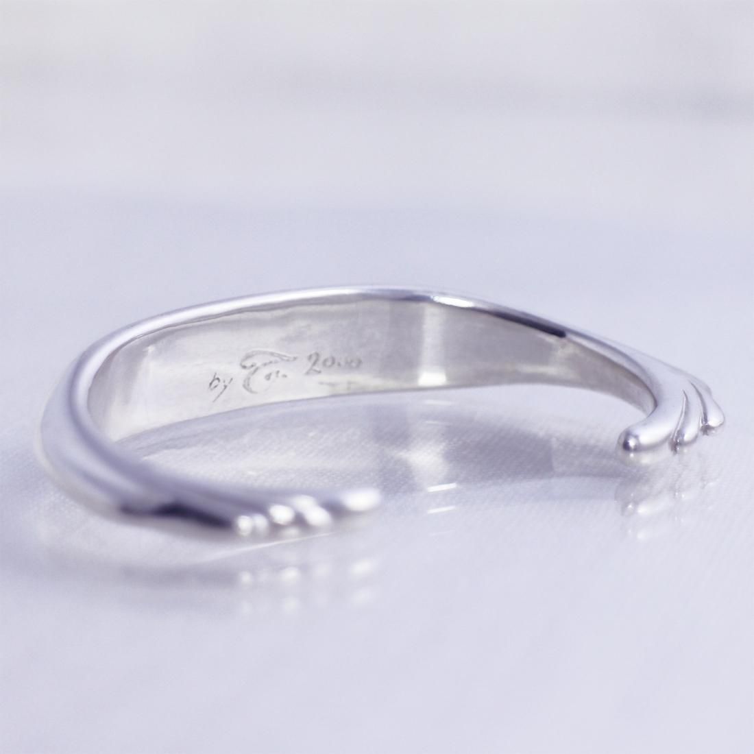 studio t&y バングル STUDIO T&Y - KARAKUSA Bangle 12mm width (SILVER) / 唐草平