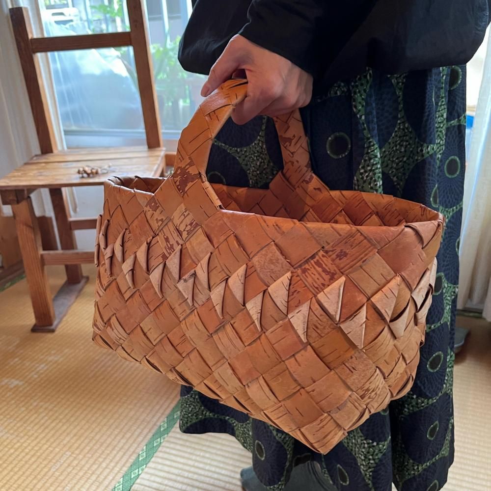 白樺のかごワークショップ