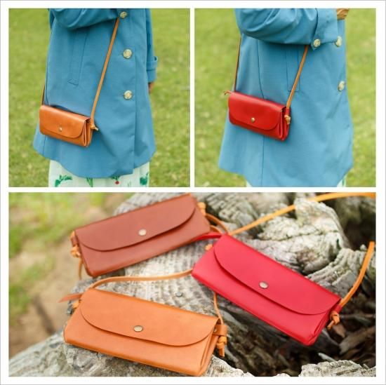 杏衣餅2025さん専用 極厚ヌメ革お財布ポシェット 杏衣餅2025さん専用