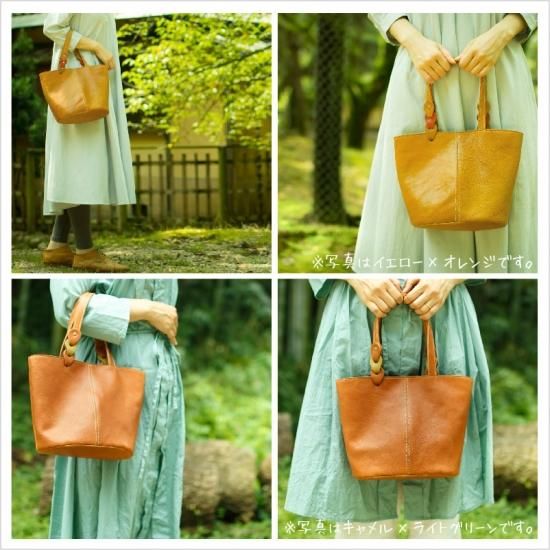 ORZO】ヌメ革 レザーバッグ トートバッグ tote BAG A4対応