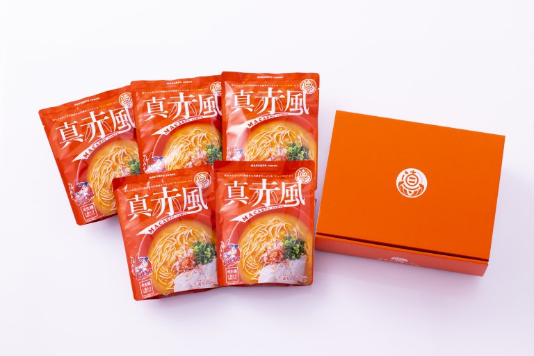 真赤風MACARPU ramen５個セット ギフトBOX - 直ちゃんラーメンSTORE