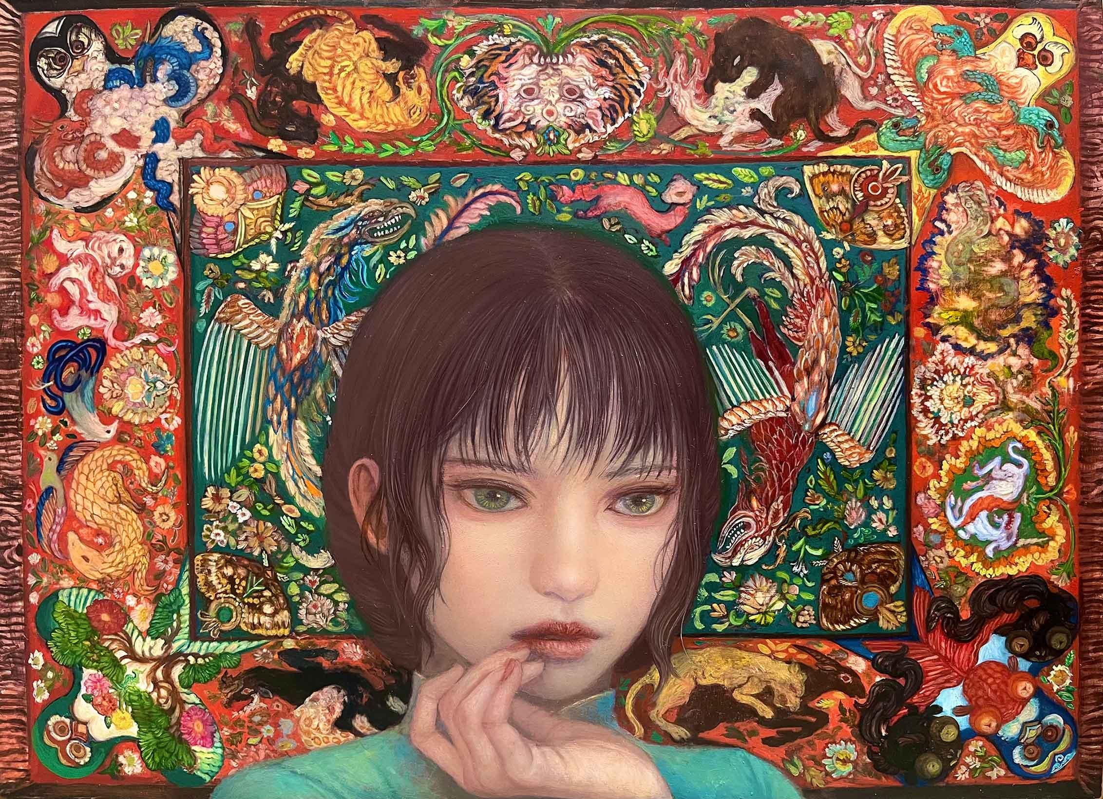 夢と現 崇拝する女性像を描くふたり 青山 幸代 ・ 三谷 拓也 展
