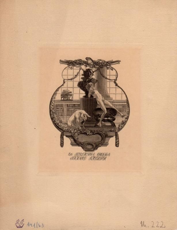 フランツ・フォン・バイロス蔵書票 Franz von Bayros Ex Libris