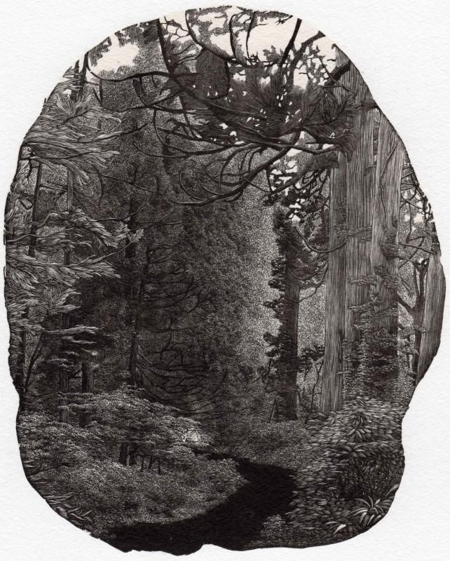 木版画『Silently Opera』 木版画『Silently Opera』（イノセンス浮世絵木版画 特別額装版