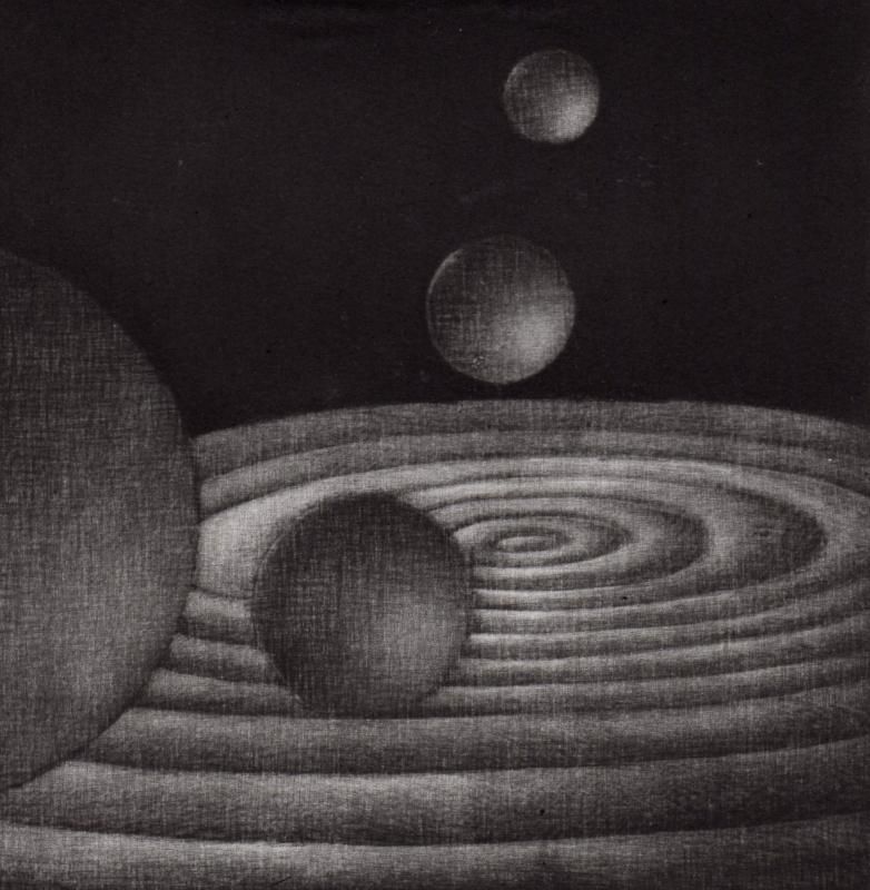 大森弘之 銅版画「波紋と球体」サイン入り - y art gallery