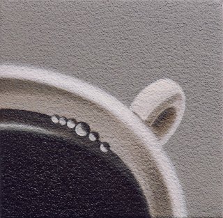 豊田 泰弘 油彩画『コーヒー』
