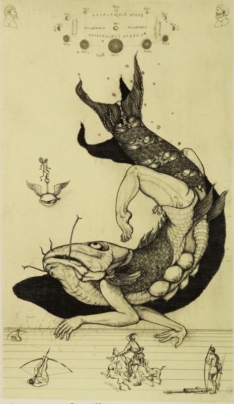 多賀 新 銅版画作品 魚シリーズ No.10「鯱立」*シート - y art gallery