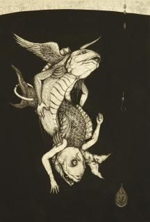 多賀 新 銅版画 魚シリーズ No.4「座礁」＊シート - y art gallery
