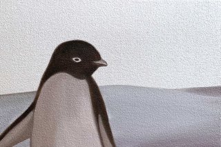 豊田 泰弘 油彩画『ペンギン』