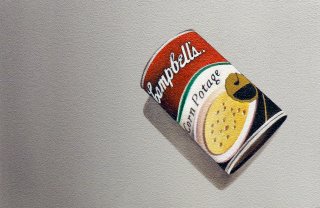 豊田 泰弘 油彩画『キャンベルスープ缶』