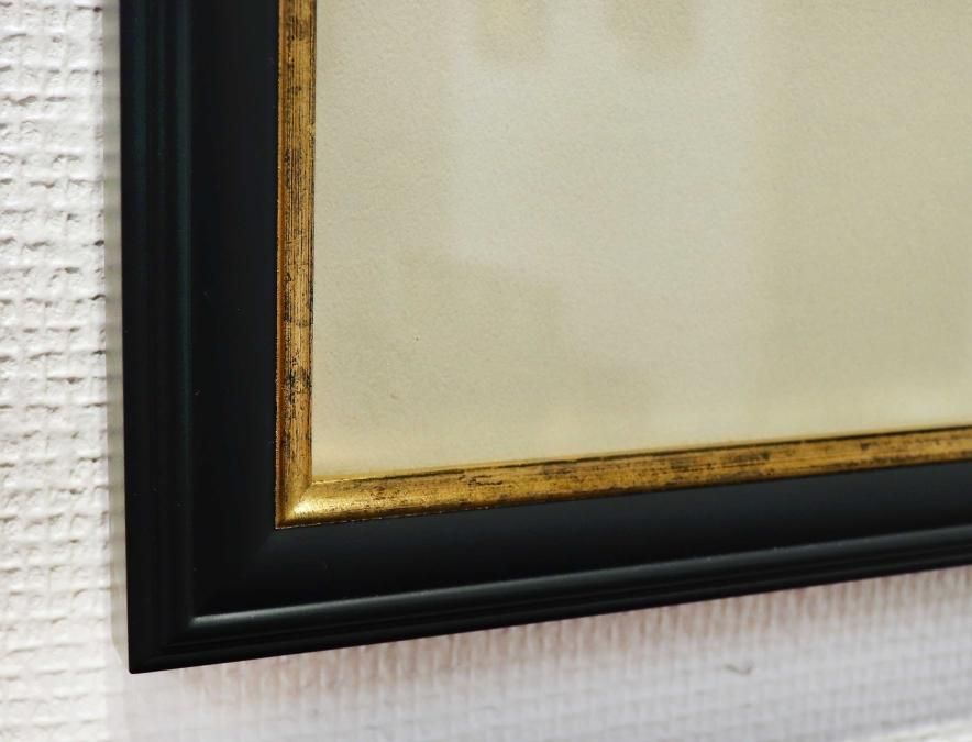 本荘正彦 木版画「雨沐蒼々（うもくそうそう）」＊額装品 - y art gallery