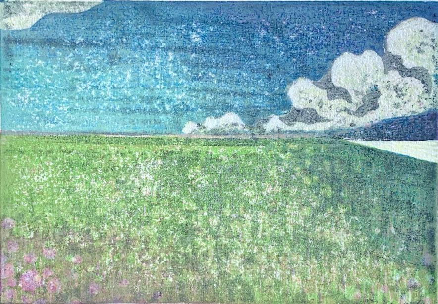 近藤 幸 木版画「夏草」＊シート - y art gallery