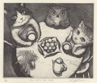 熱販売 多賀 新 銅版画 魚シリーズ No.4「座礁」＊シート - y