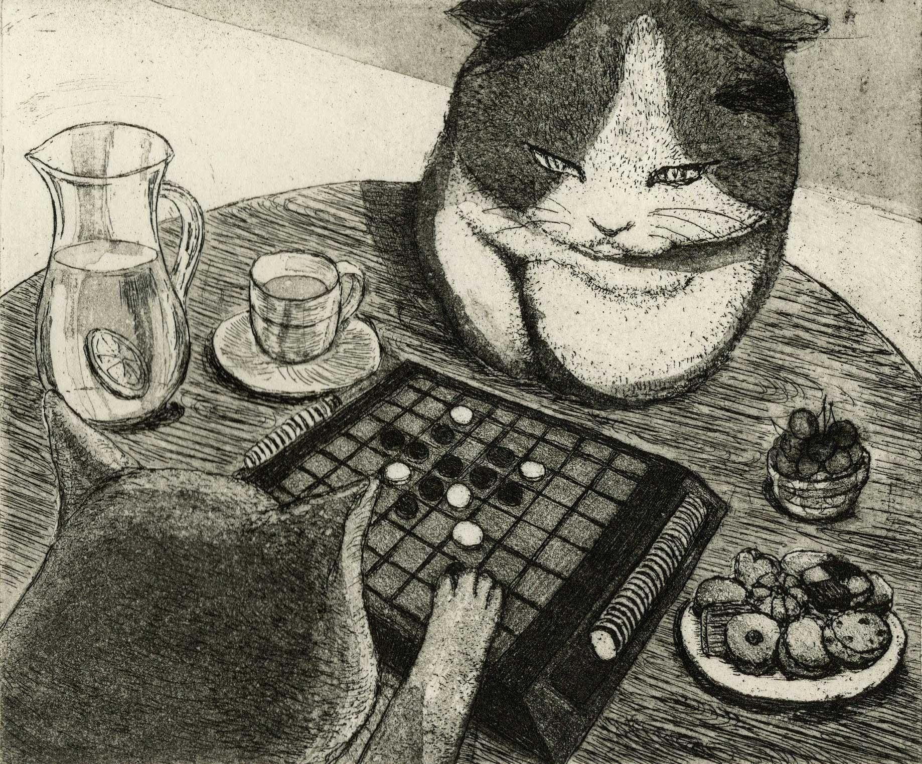 寺澤 智恵子 銅版画「オセロ」＊シート - y art gallery