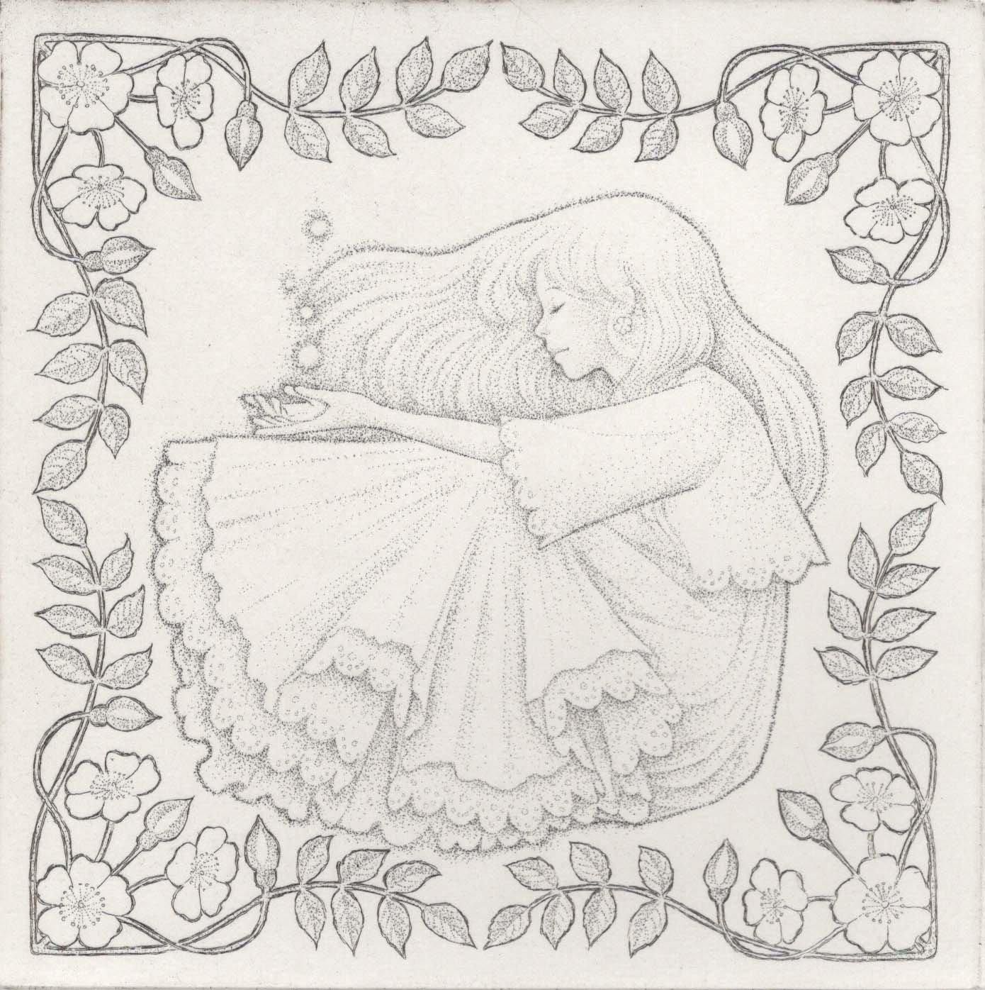 長野 順子 銅版画『Wild rose（6月）』＊シート - y art gallery