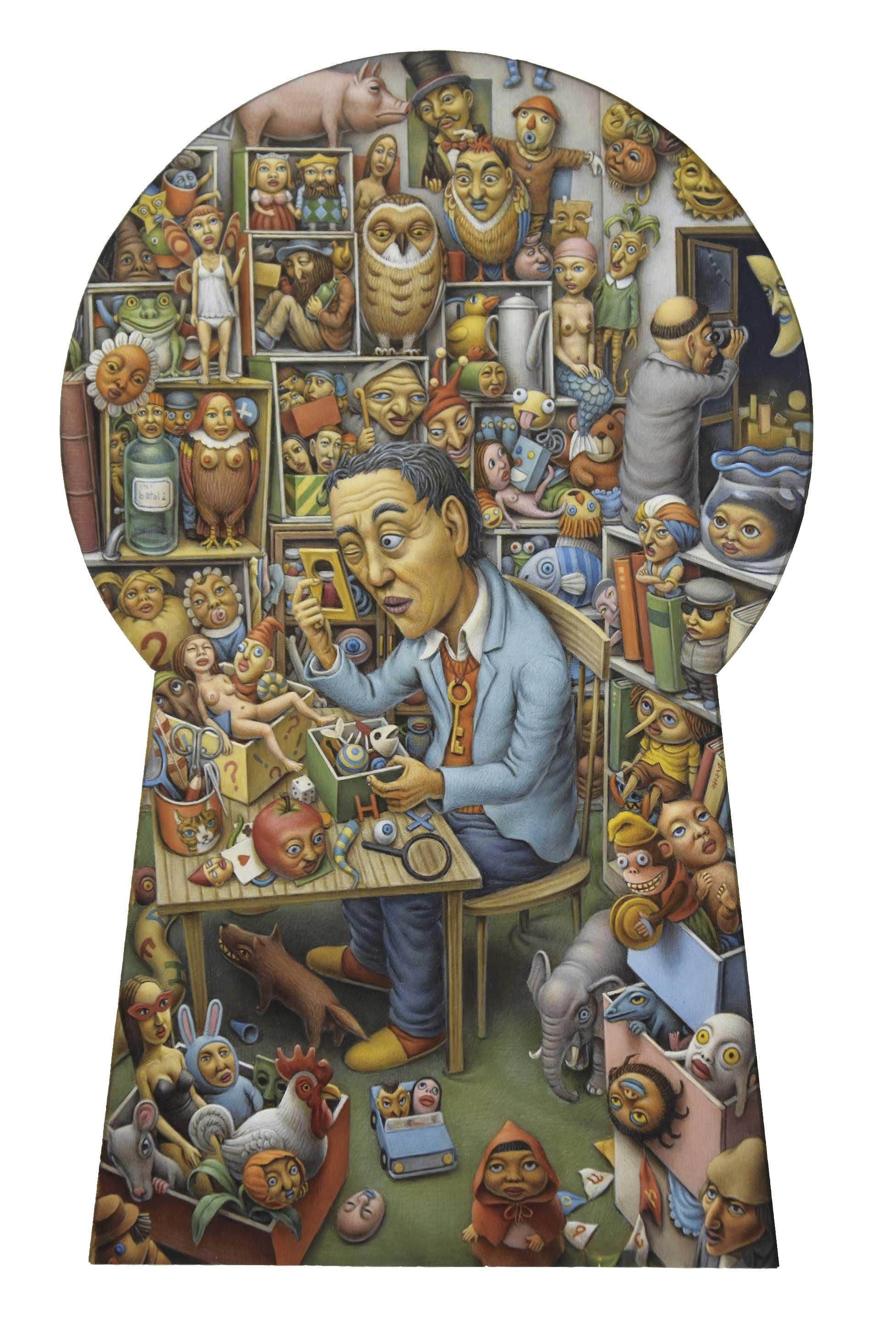 市川 伸彦 作品「秘密の部屋」＊額装品 - y art gallery