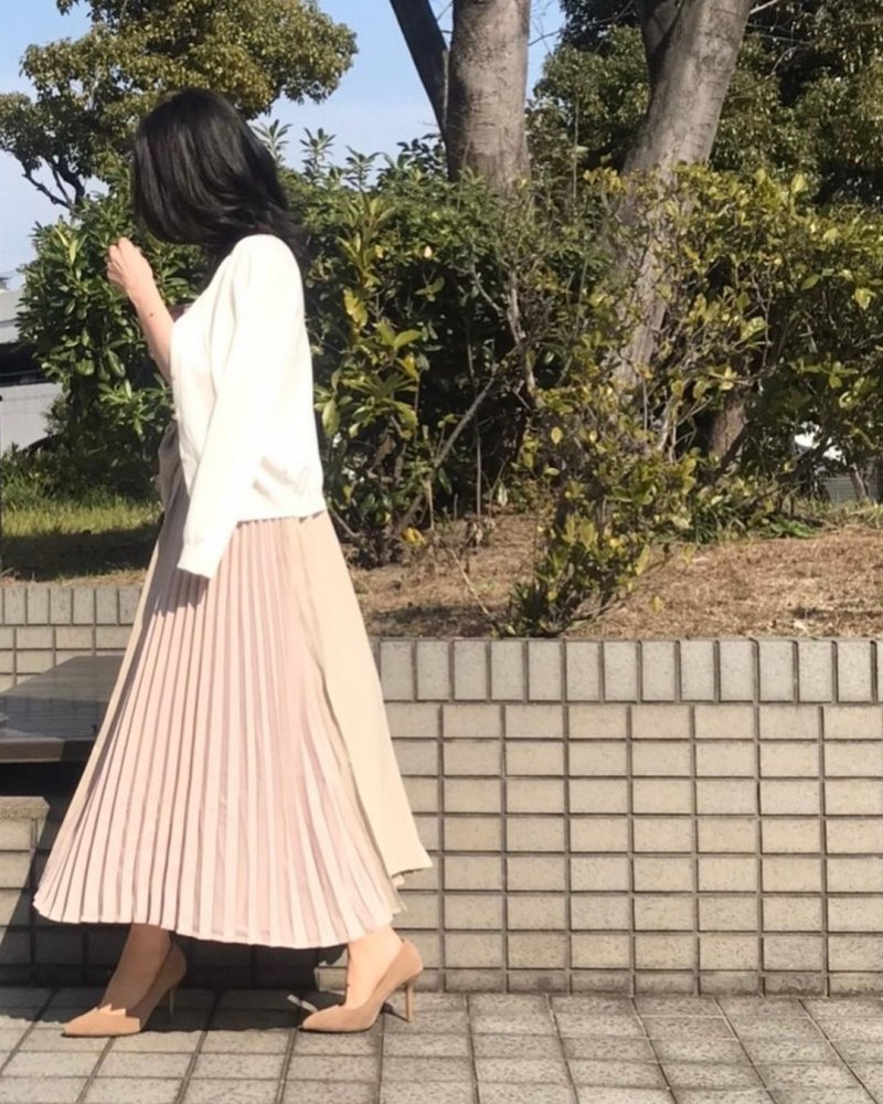 basicサイドプリーツジャンパースカート - LEFUA CLOSET~レフア 