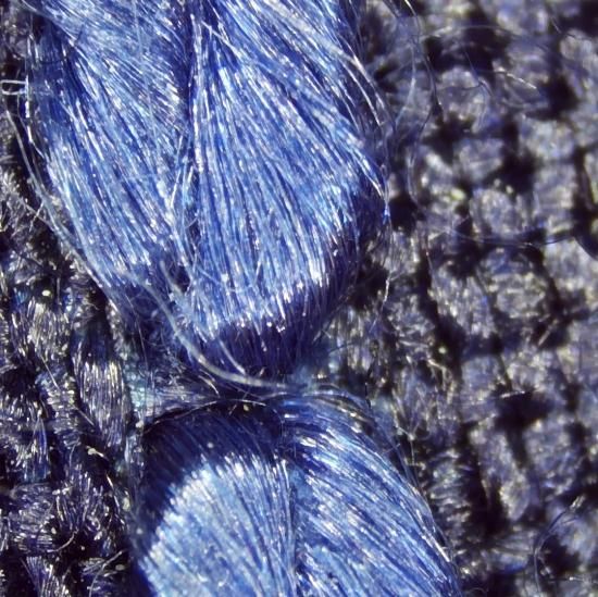 名古屋帯　刺し子風 名古屋帯 刺し子 藍染 裂取り 美品