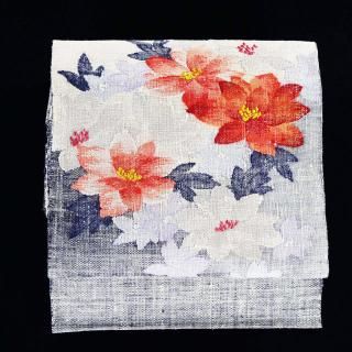 なんでも鑑定団よりも驚き！ 未使用品 リサイクル - （名古屋帯 落款有り 椿柄 名古屋帯 着物・浴衣