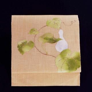 アウトレット 縞大島きもの AMサイズ 黒茶色（八掛茶色