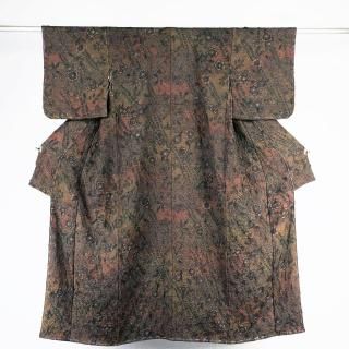 暈し小紋 裄丈69 夏物最終売り尽くしセール】 【和紗羅】 特選暈し染紋紗羽織