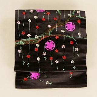 アンティーク帯 刺繍帯 アンティーク帯 - リサイクルきもの 華