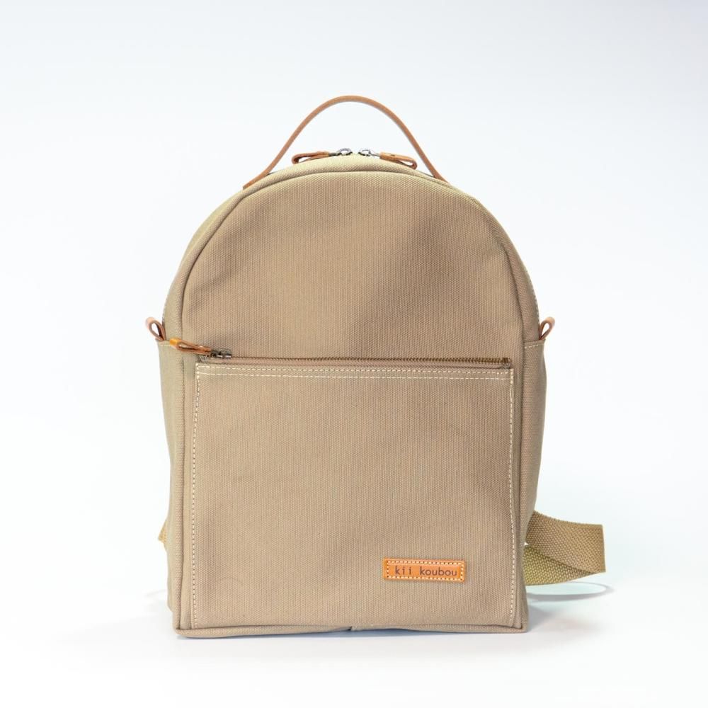 山型リュック カーキ - kii工房 オンラインショップ