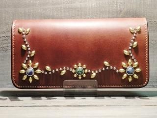 スタッズ　レザー　バックル　ウォレット　ハンドメイド　wo-12 71-w100lw-e.jpg
