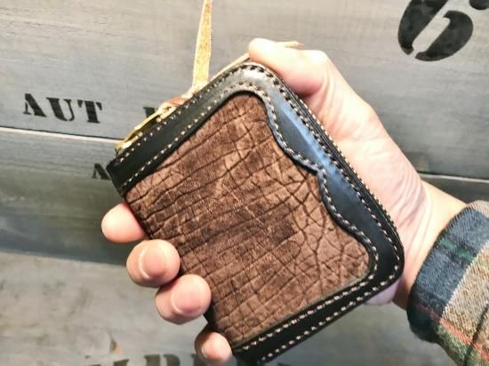 ラウンドジップコインケース/ヒポレザー(カバ革) ラウンドジップコインケース/ヒポレザー(カバ革)