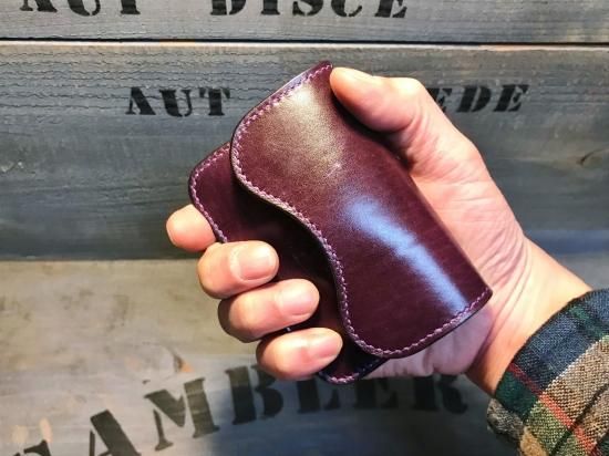 りゅう様専用 レザー 名刺入れ ルガトー ワイン ハンドメイド