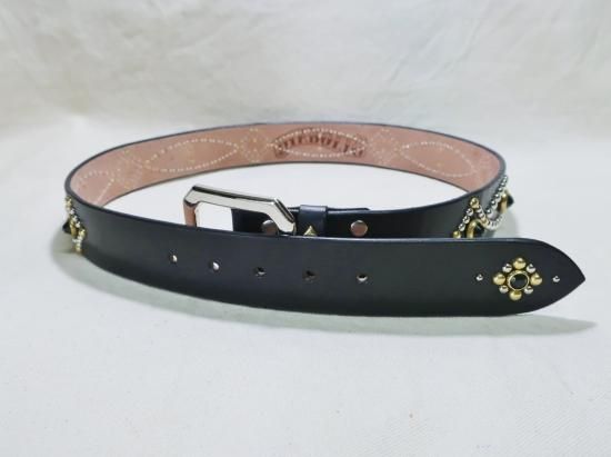 スタッズベルト/サドルレザー・(40mm) スタッズベルト/サドルレザー・(40mm)