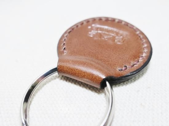 スタッズキーホルダー/コードバン/キーリング/レザークラフト