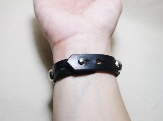STUDS leather bracelet スタッズレザーブレスレット Sサイズ