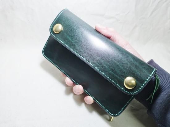 トラッカーウォレット/ルガトーレザー/GREEN