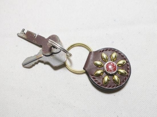キーループヘビ革サドルレザー蛇革レザークラフト革小物ベルト