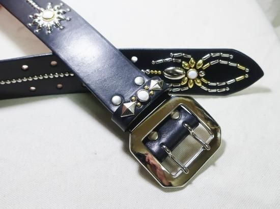 スタッズベルト/サドルレザー/スパイダー(45mm)
