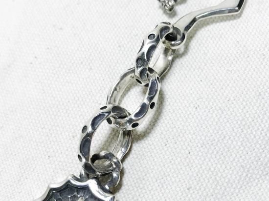 スカルキーチェーン アンク十字架 シルバーアクセサリー キー