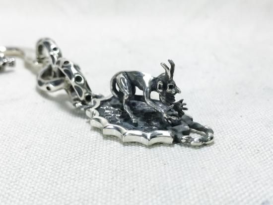 スカルキーチェーン アンク十字架 シルバーアクセサリー キー