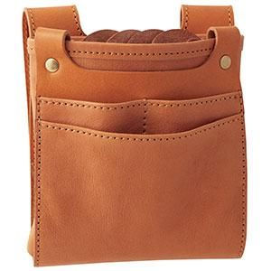 シザーケース　sacra ブラウンレザー　5丁　　美品 シザーケース SA-04 ブラウン - sacraオンラインストア