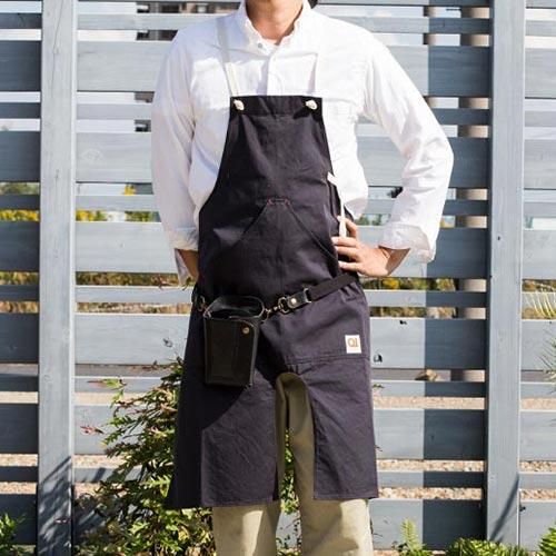 Suolo（スオーロ）onG apron チャコールグレー（チノクロス